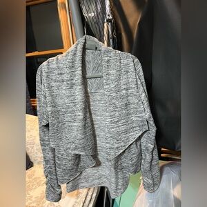 Athleta Gray Open Front Cardigan. Size Medium